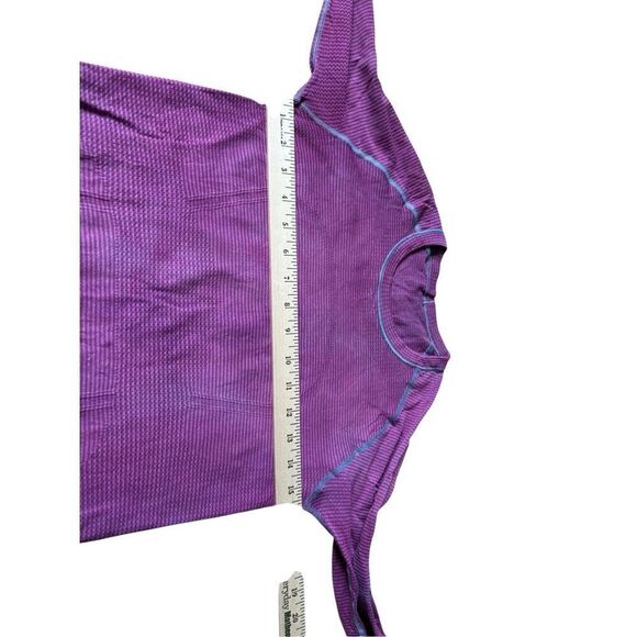 Lululemon Swiftly Tech Long Sleeve Top size 6 Purple Pink Flawed - Picture 7 of 9